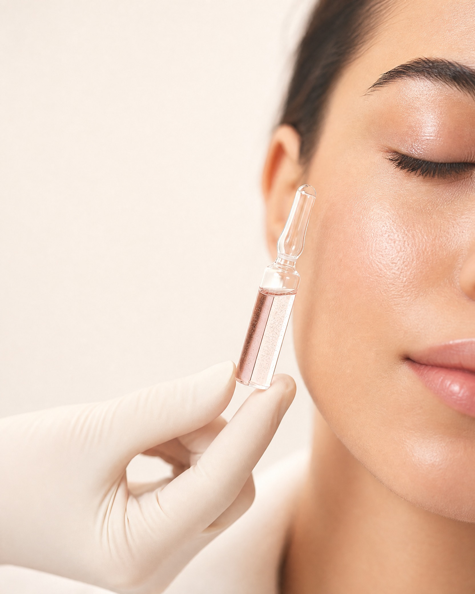 Refined skincare treatment detail